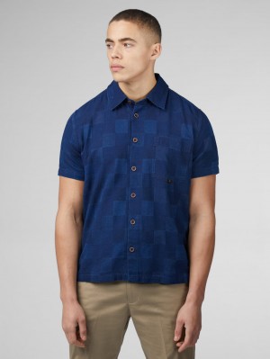 Chemises Ben Sherman B by Ben Sherman Indigo Check Bleu Marine | 46301-JPDA