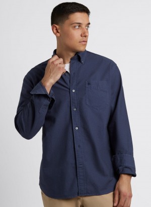 Chemises Ben Sherman Beatnik Oxford Garment Dye Indigo | 67928-HOQE