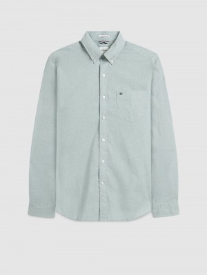 Chemises Ben Sherman Brighton Oxford Organic Green Vert | 85329-VUIA