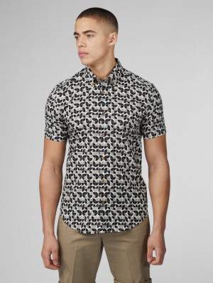 Chemises Ben Sherman Linear Noir | 59107-CDYB