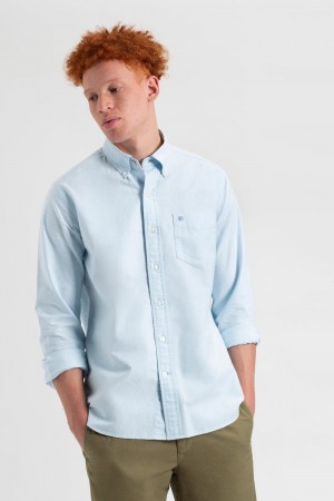 Chemises Ben Sherman St. Ives Resort Oxford Bleu | 21506-FNEZ