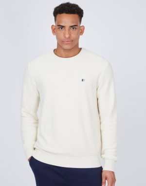 Knitwear Ben Sherman B by Ben Sherman Textured Blanche | 12548-TISF