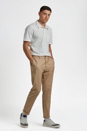 Pantalon Ben Sherman Everyday Slim Fit Chino Marron | 97306-QSTR