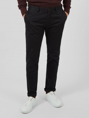 Pantalon Ben Sherman Signature Skinny Stretch Chino Noir | 06541-YPOU