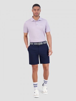 Polos Ben Sherman Solid Air Pique Sports Fit Violette | 21084-DWQU