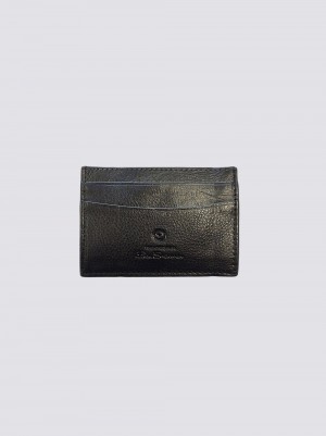 Portefeuilles Ben Sherman Koki Leather Card Holder Noir | 17856-KWDV