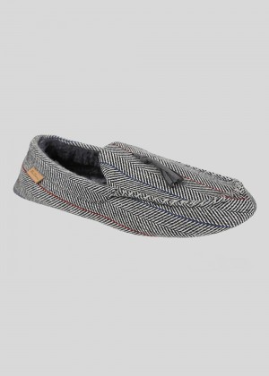 Slipper Ben Sherman Cliveden House Moccasin Grise | 15036-LCDB