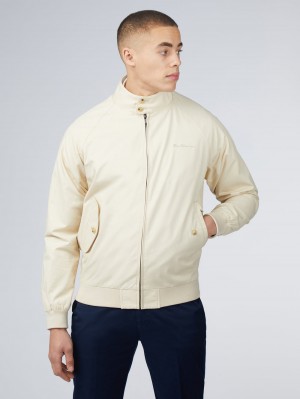 Vestes Ben Sherman Signature Harrington Blanche | 63749-TNJY