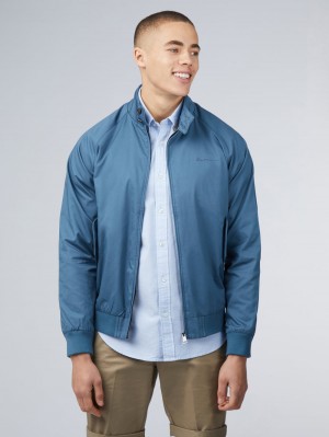 Vestes Ben Sherman Signature Harrington Turquoise | 56327-MLZB