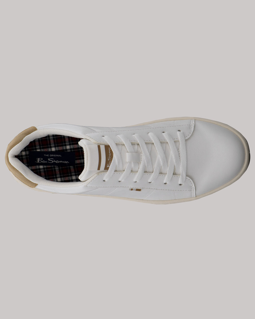 Basket Ben Sherman Hampton Blanche Marron | 70286-YAQO