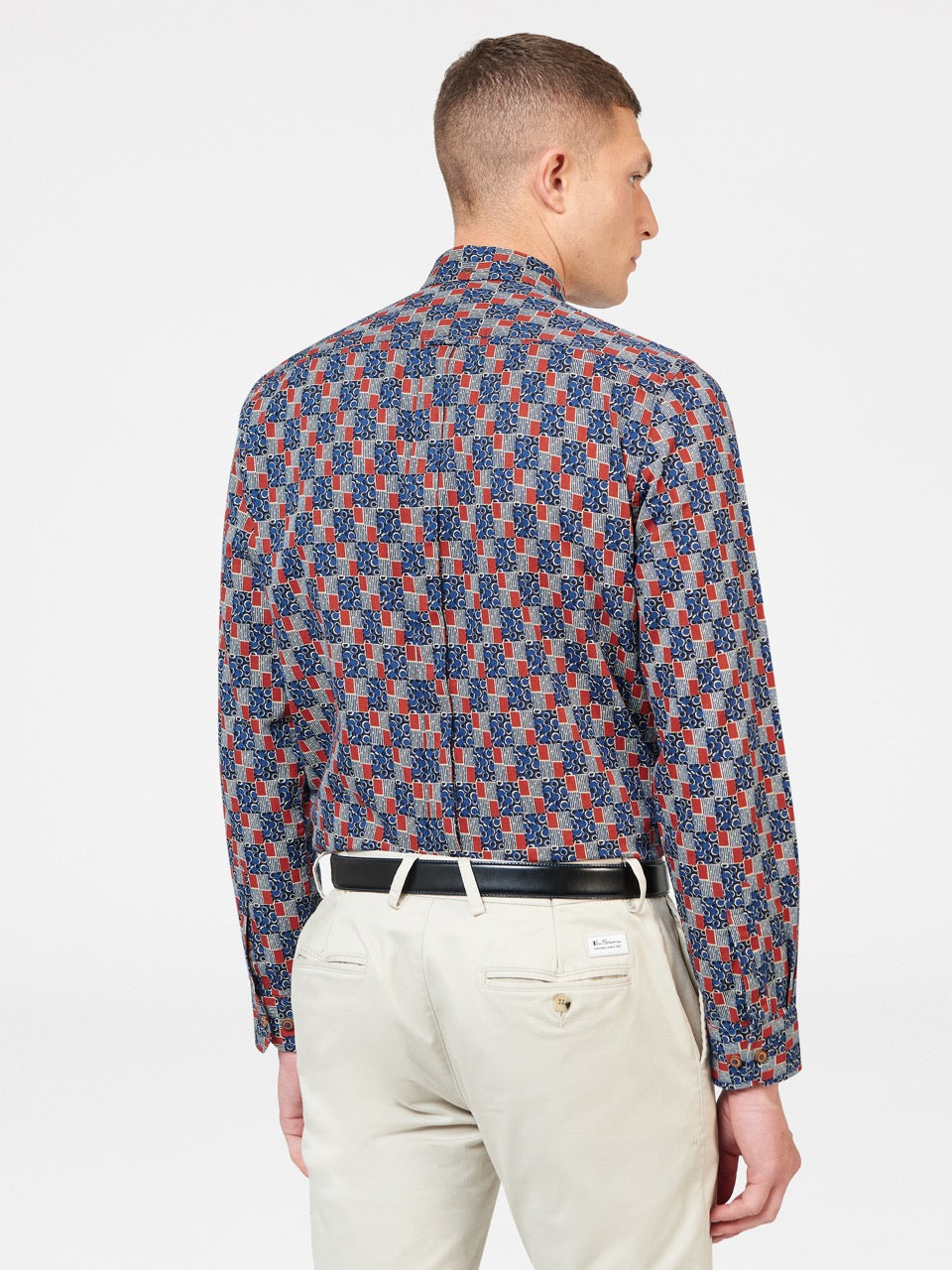 Chemises Ben Sherman 1950s Checkerboard Indigo | 39684-VXMN