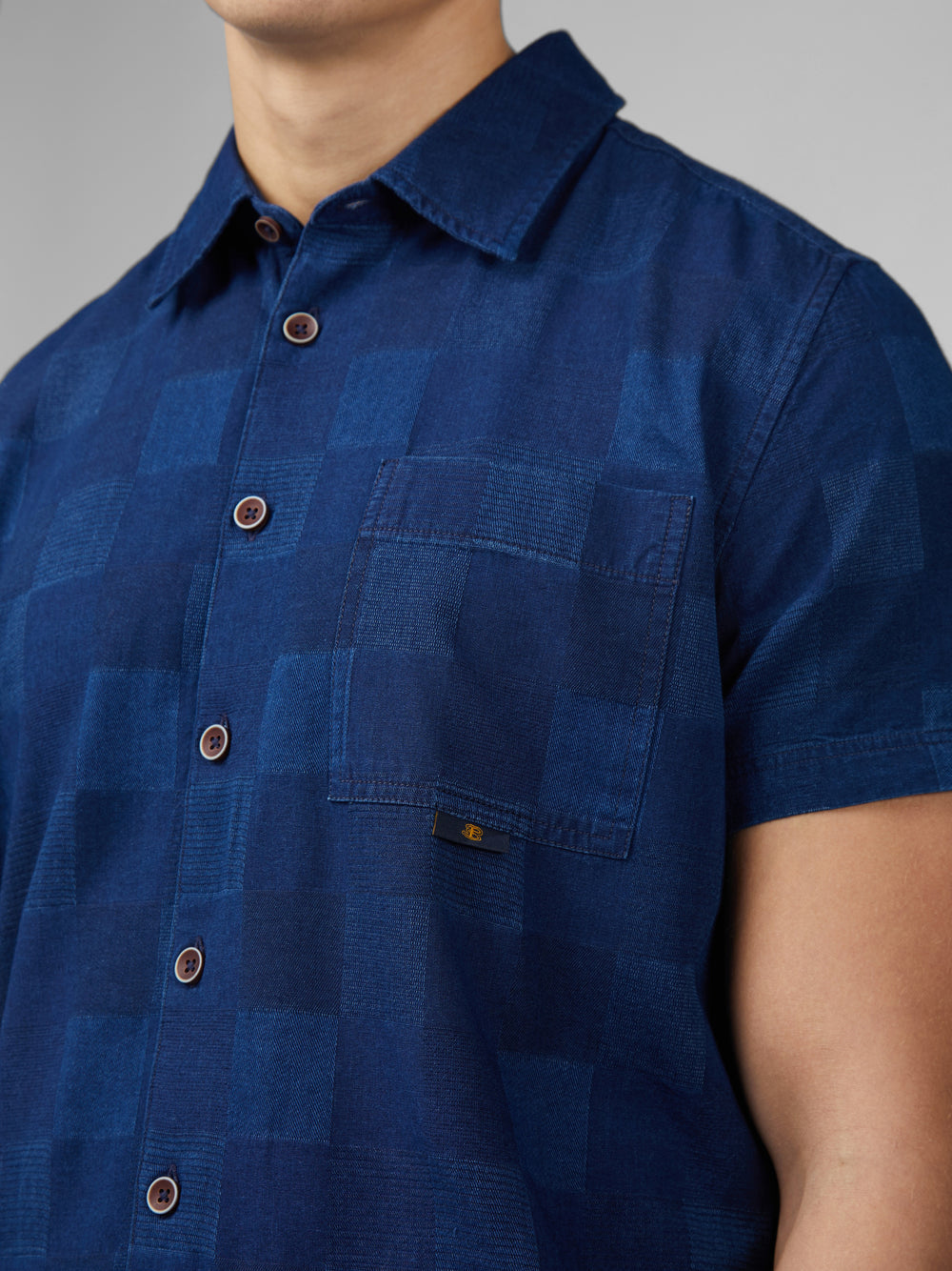 Chemises Ben Sherman B by Ben Sherman Indigo Check Bleu Marine | 46301-JPDA