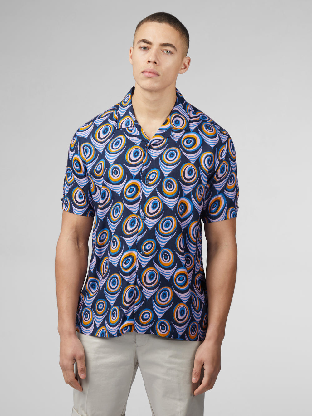 Chemises Ben Sherman B by Ben Sherman Psychedelic Print Violette | 93048-RFPJ