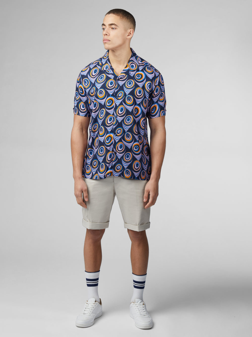 Chemises Ben Sherman B by Ben Sherman Psychedelic Print Violette | 93048-RFPJ