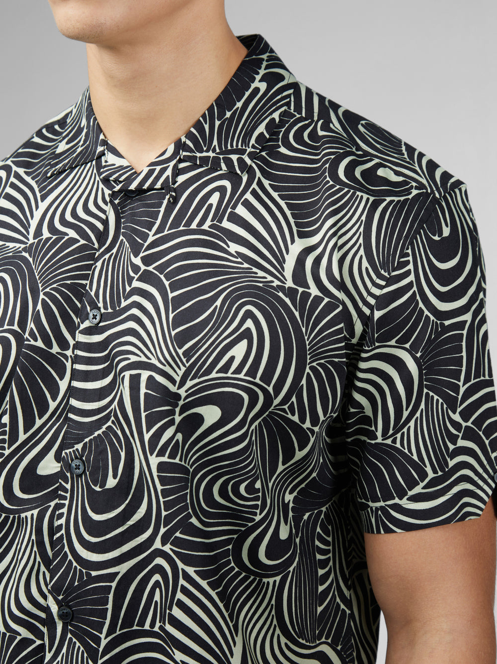 Chemises Ben Sherman B by Ben Sherman Psychedelic Swirl Print Menthe | 14985-SWME