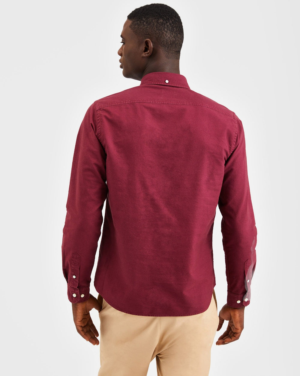 Chemises Ben Sherman Beatnik Oxford Garment Dye Bordeaux | 58126-TPML