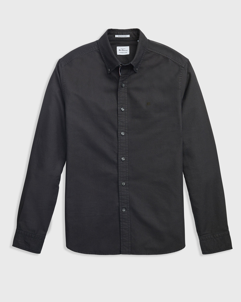 Chemises Ben Sherman Beatnik Oxford Garment Dye Noir | 82346-PQVA