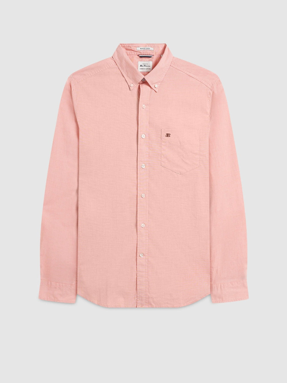 Chemises Ben Sherman Beatnik Wash Long-Sleeve Orange | 74185-OLTD