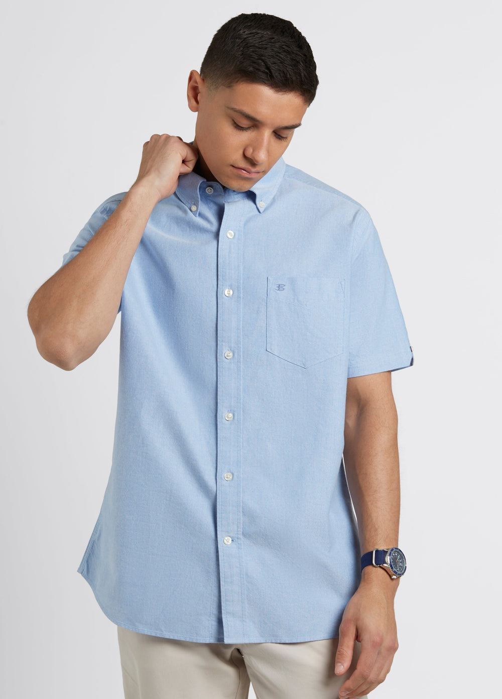 Chemises Ben Sherman Brighton Oxford Organic Bleu | 89304-YJIN