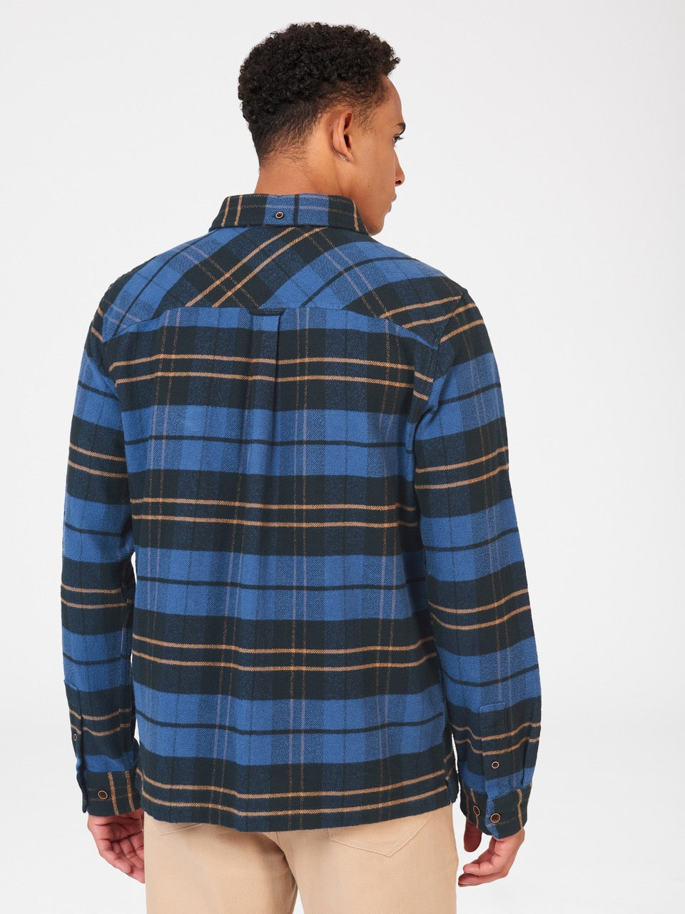 Chemises Ben Sherman Brushed Ivy Check Bleu | 72638-EOYX