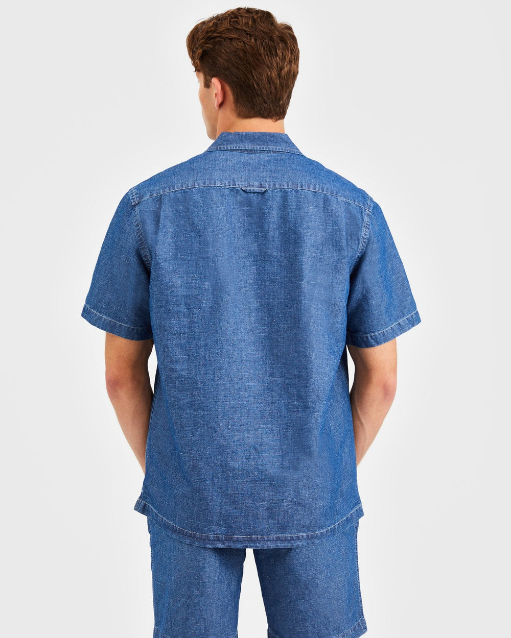 Chemises Ben Sherman Hastings Garment Dye Chambray Indigo | 14275-EDNW