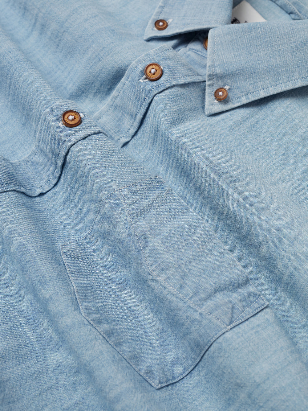 Chemises Ben Sherman Long-Sleeve Chambray Bleu Bleu Marine | 80614-EOLW