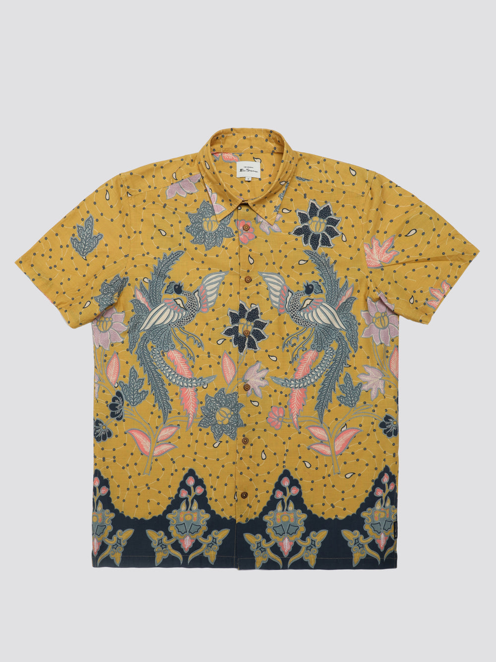 Chemises Ben Sherman Signature Abstract Botanical Print Jaune | 75642-UTJK