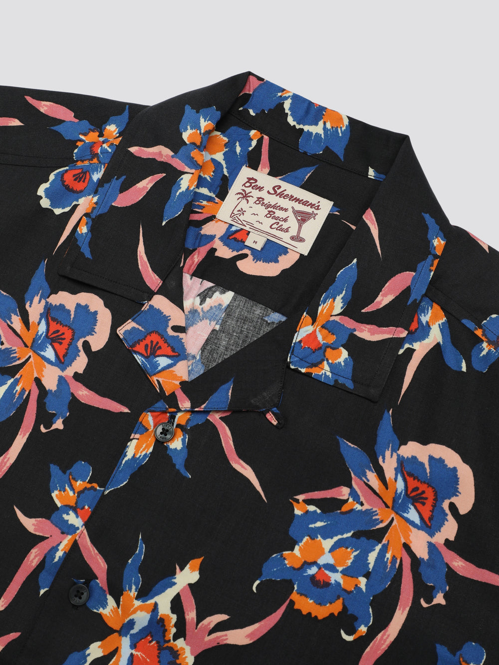 Chemises Ben Sherman Signature Botanical Print Noir | 23914-TDVC