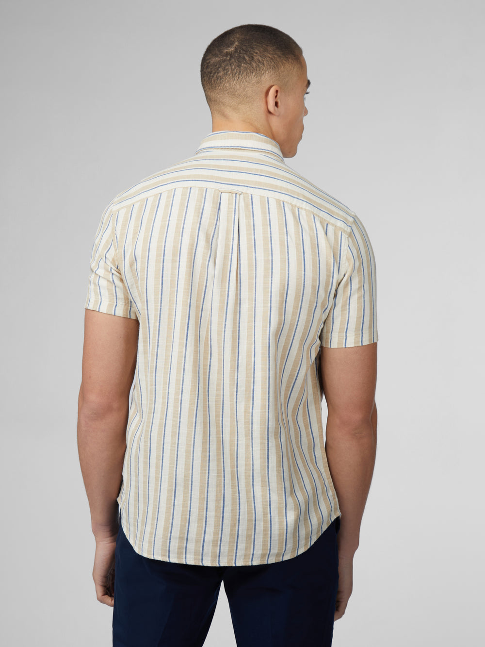 Chemises Ben Sherman Signature Mod Stripe Blanche | 81529-CRKU