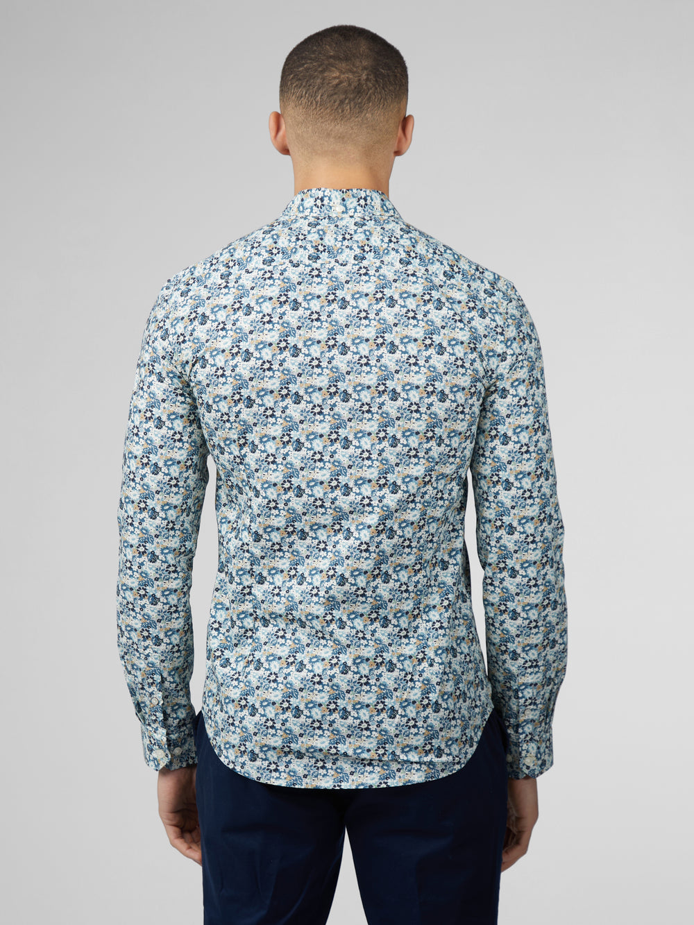 Chemises Ben Sherman Signature Multicolor Floral Bleu | 30895-WGCY