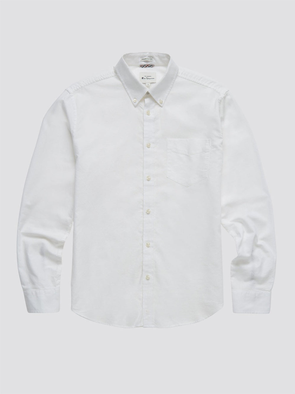 Chemises Ben Sherman Signature Organic Long-Sleeve Oxford Blanche | 28135-JNHU