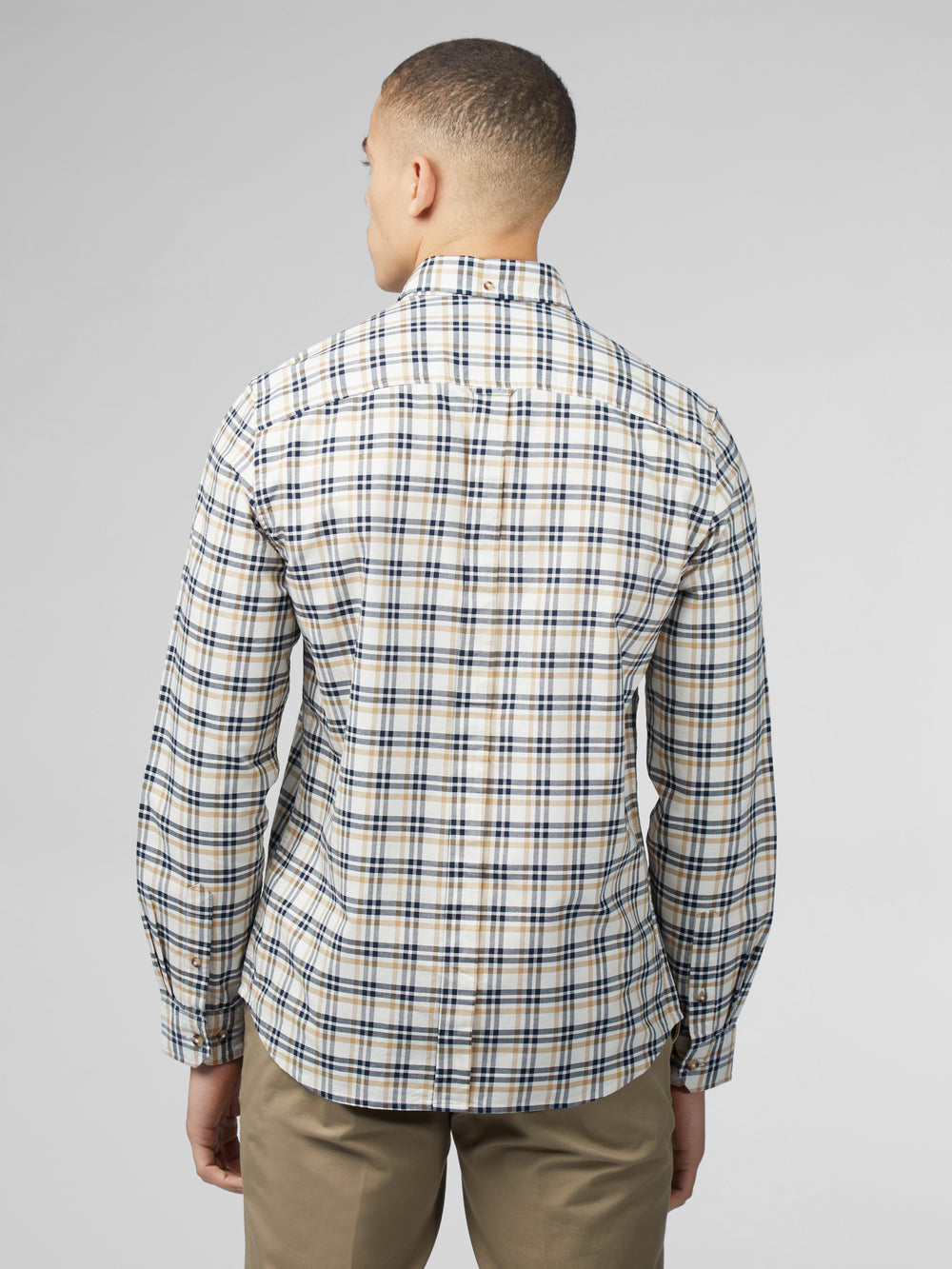 Chemises Ben Sherman Signature Oxford Check Blanche | 46970-VAQF