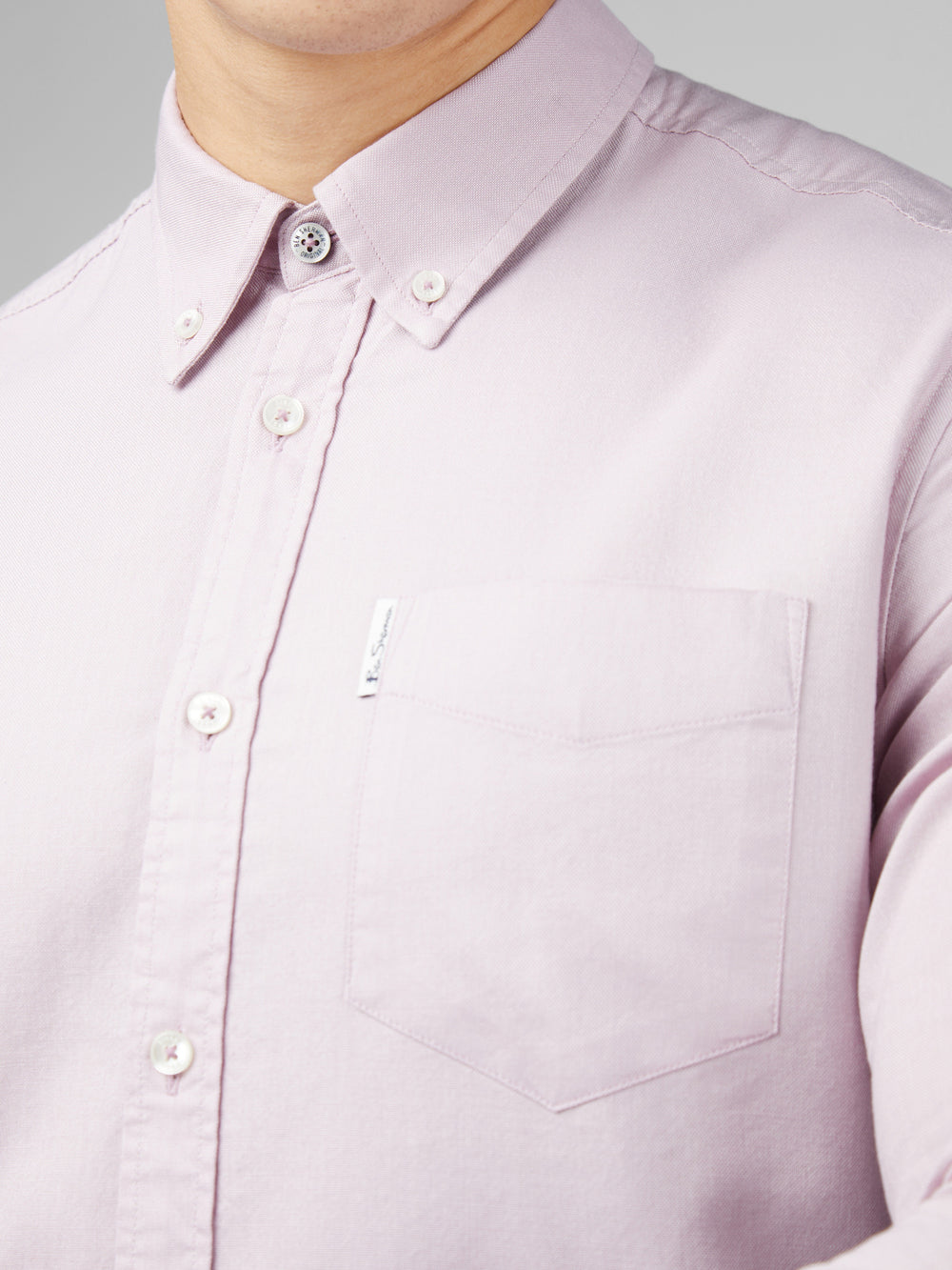 Chemises Ben Sherman Signature Oxford Long Sleeve Violette | 62540-GPIV