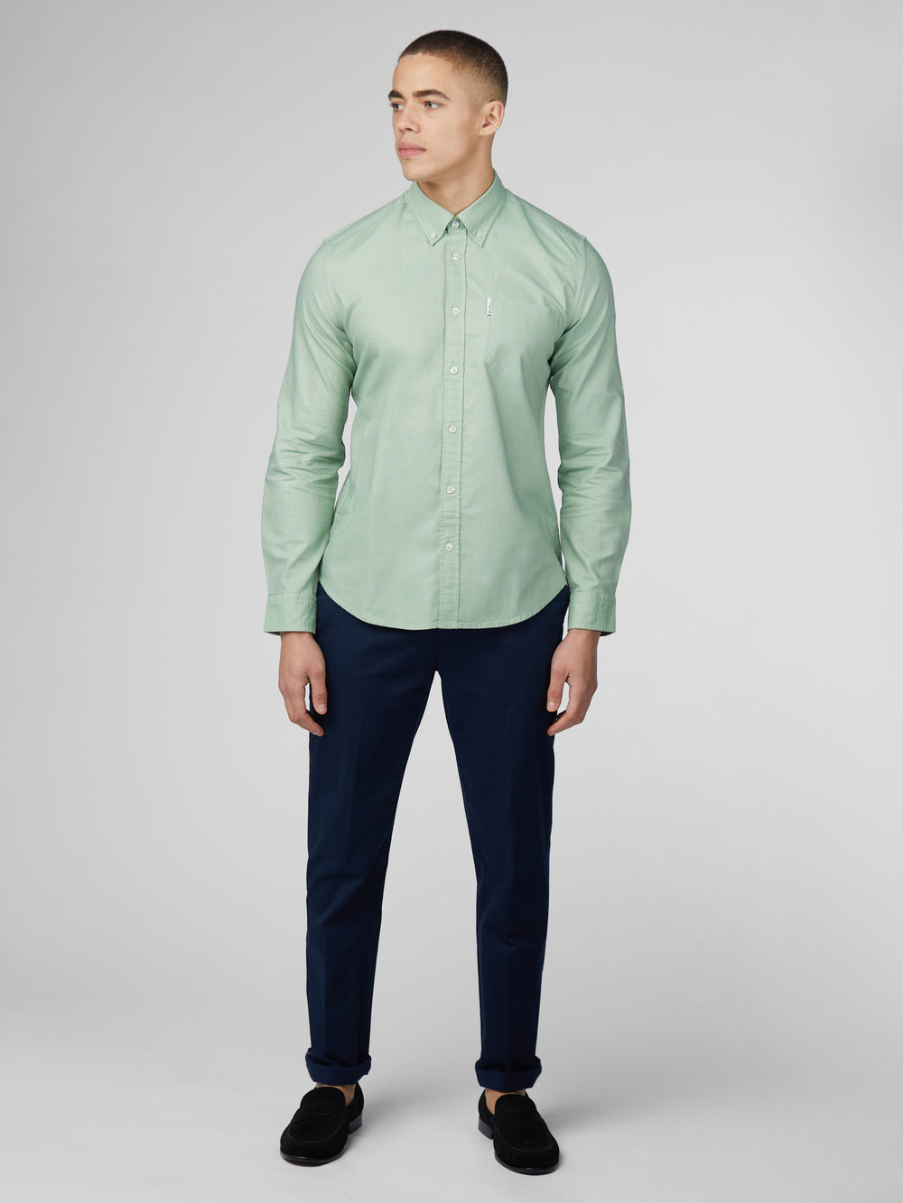 Chemises Ben Sherman Signature Oxford Vert | 43521-IELF