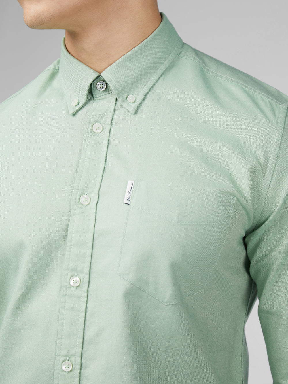 Chemises Ben Sherman Signature Oxford Vert | 43521-IELF