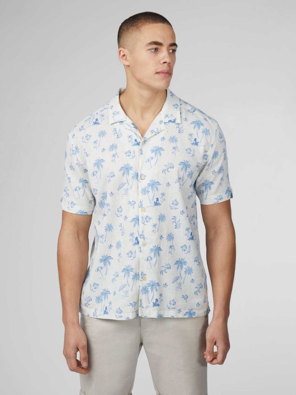 Chemises Ben Sherman Signature Resort Blanche | 02635-RHMO