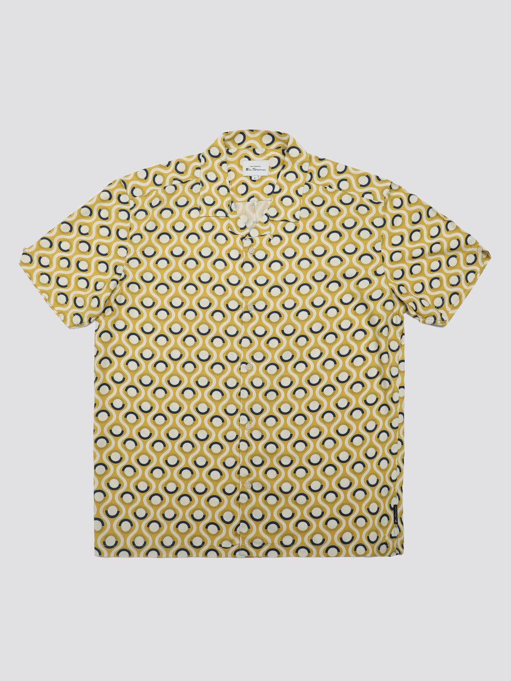 Chemises Ben Sherman Signature Retro Geo Jaune | 37148-YDXT