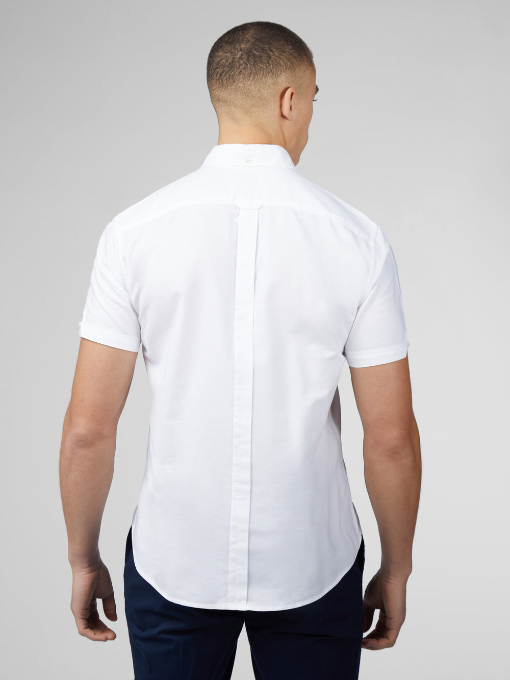 Chemises Ben Sherman Signature Short Sleeve Oxford Blanche | 05972-CUNX