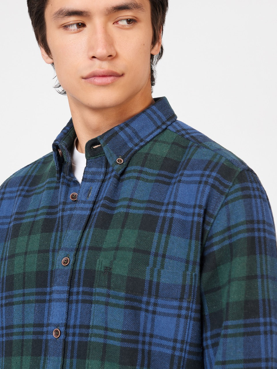 Chemises Ben Sherman Signature Tartan Check Vert | 04189-QESC