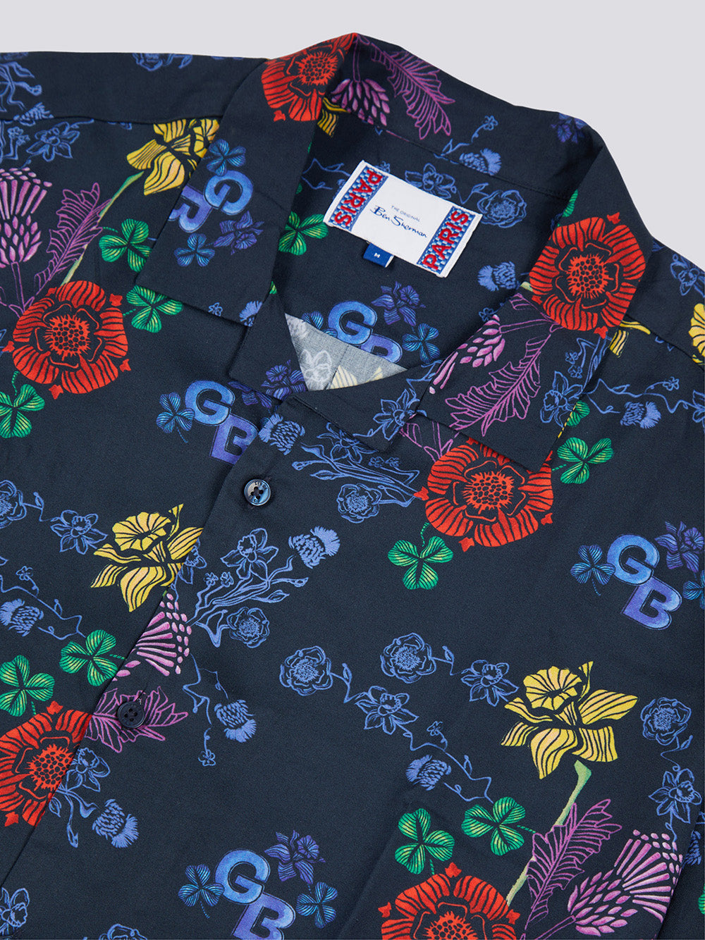 Chemises Ben Sherman Team GB Floral Bleu Marine | 41029-FOAY