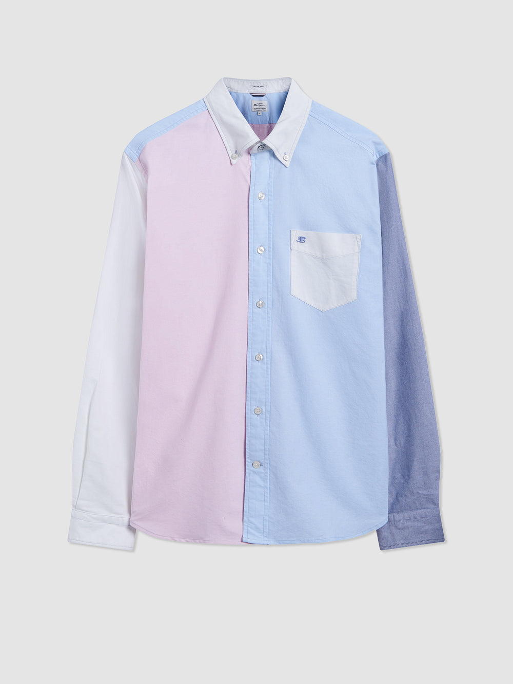 Chemises Ben Sherman Varsity Oxford Color Blocked Organic Rose | 92187-RGNZ