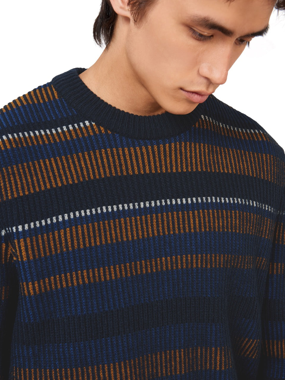 Knitwear Ben Sherman B by Ben Sherman Stripe Bleu Marine | 89142-JMWB