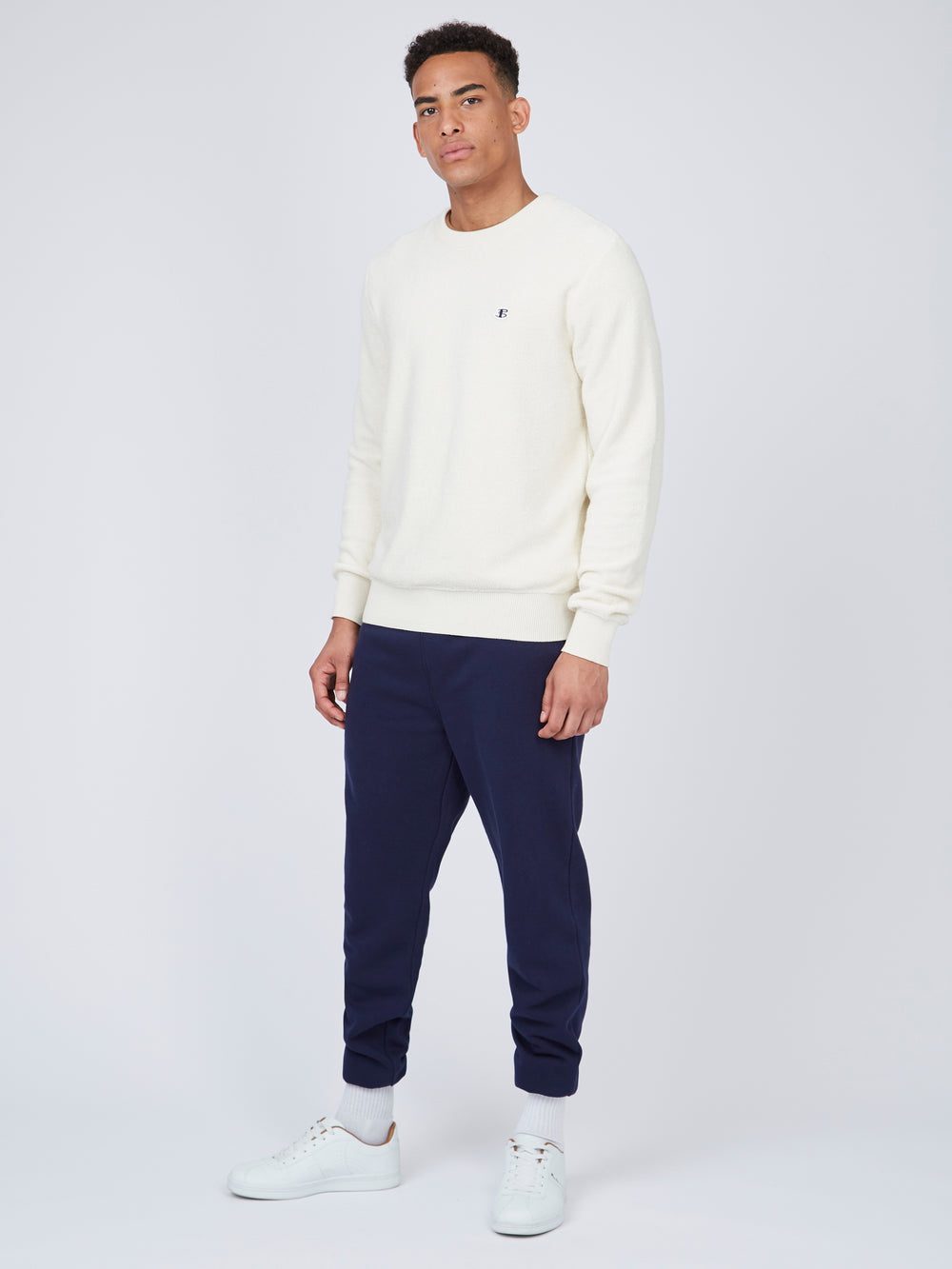 Knitwear Ben Sherman B by Ben Sherman Textured Blanche | 12548-TISF