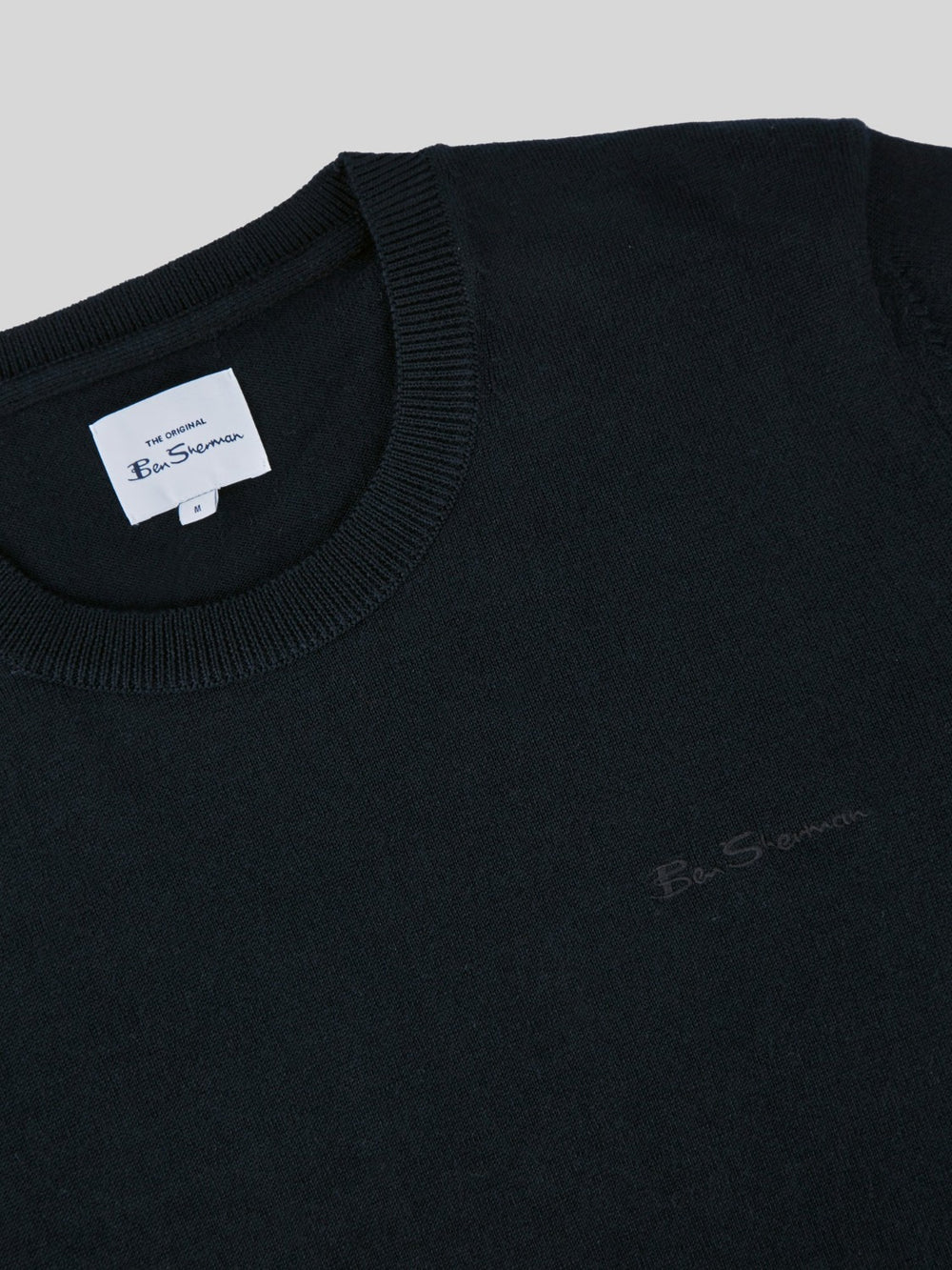 Knitwear Ben Sherman Signature Crewneck Noir | 48302-DTKS