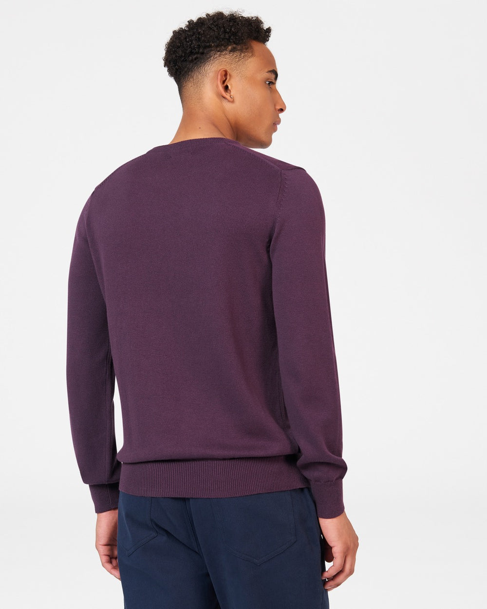 Knitwear Ben Sherman Signature Crewneck Violette | 59017-PXJD