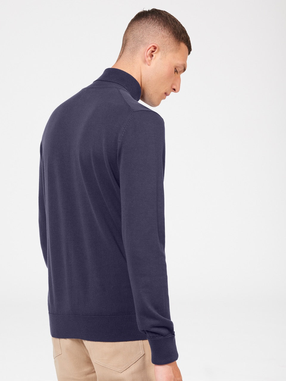 Knitwear Ben Sherman Signature Roll Neck Violette | 10597-BOHG