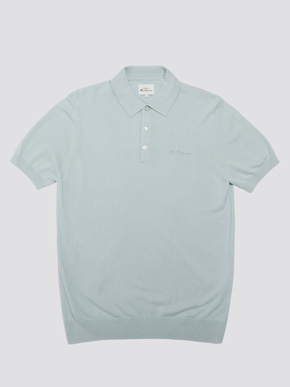 Knitwear Ben Sherman Signature Short Sleeve Polo Bleu | 84910-UHKE