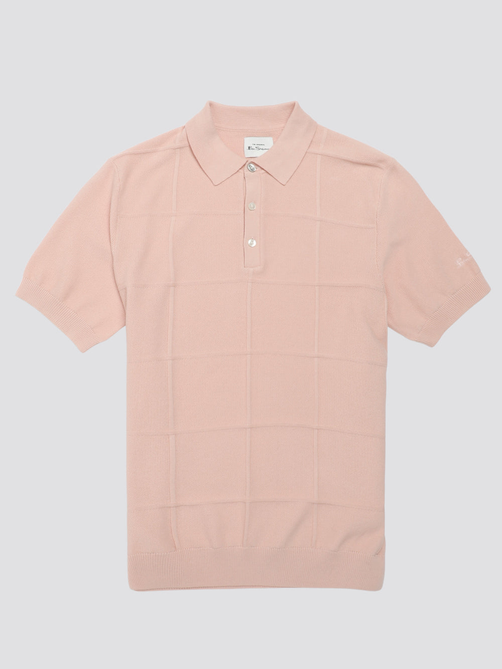 Knitwear Ben Sherman Signature Textured Polo Rose | 32685-ASQV