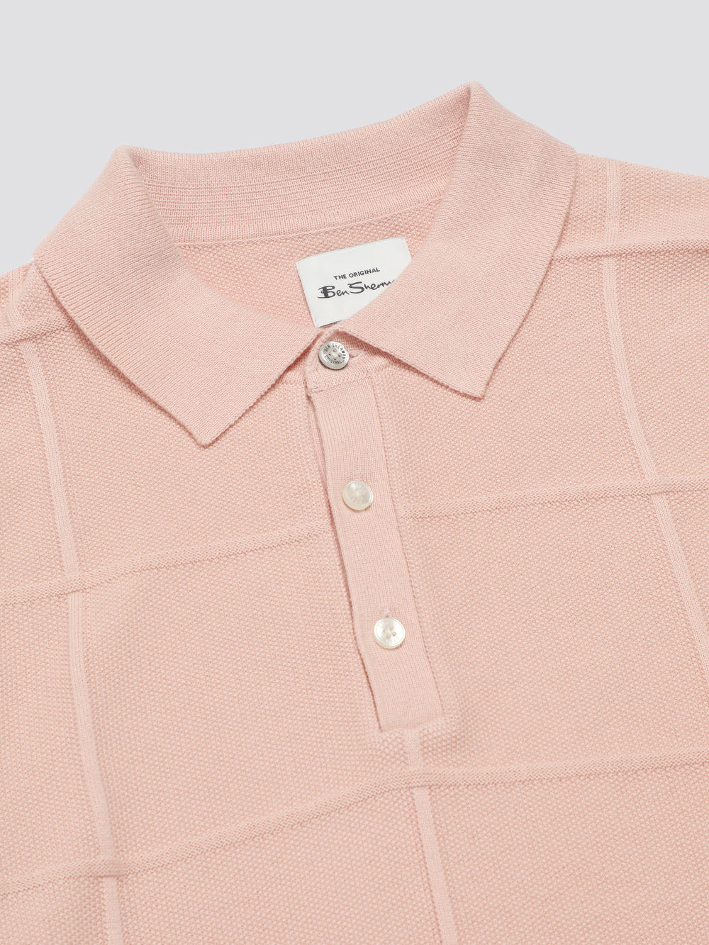 Knitwear Ben Sherman Signature Textured Polo Rose | 32685-ASQV