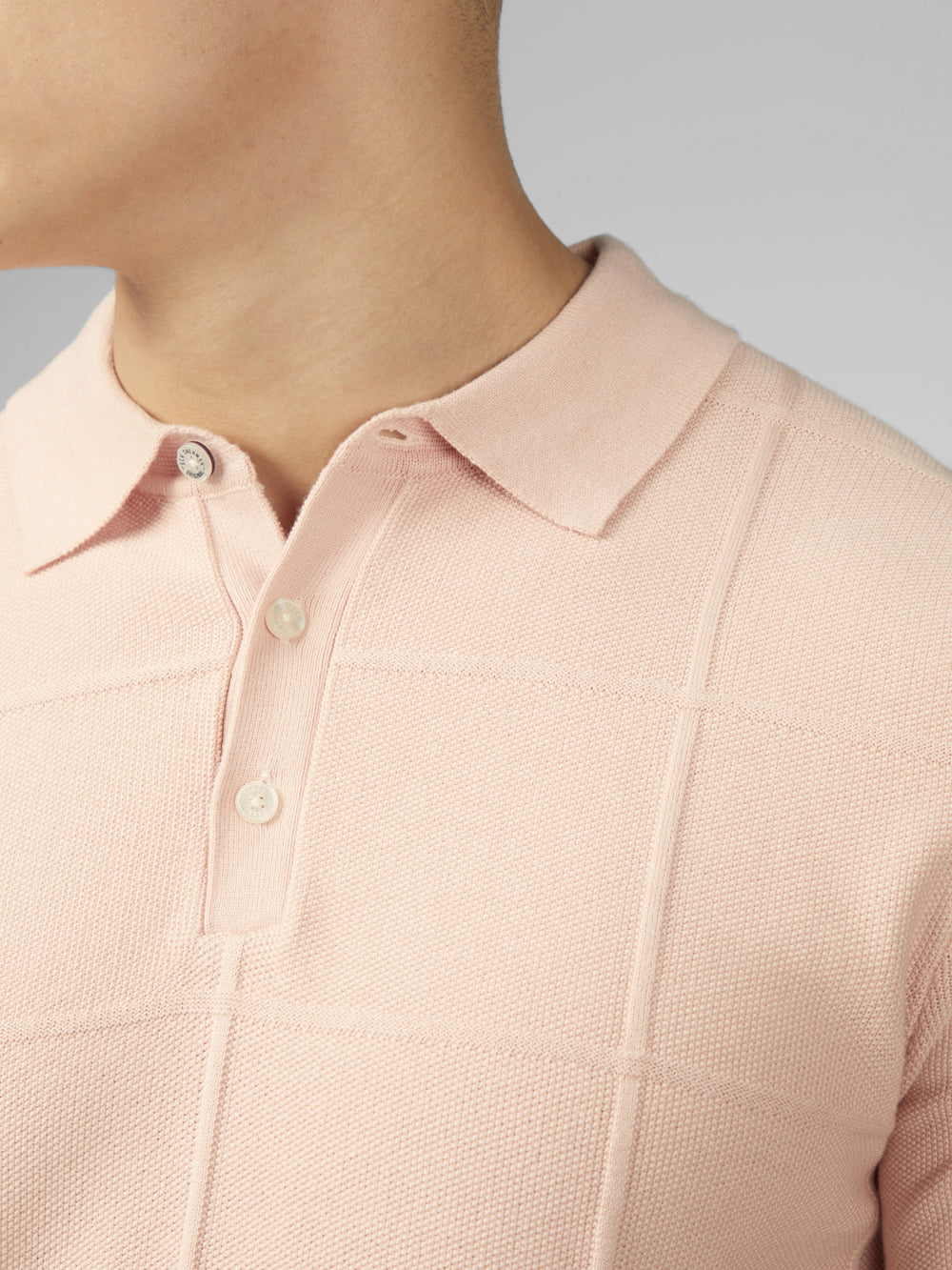 Knitwear Ben Sherman Signature Textured Polo Rose | 32685-ASQV